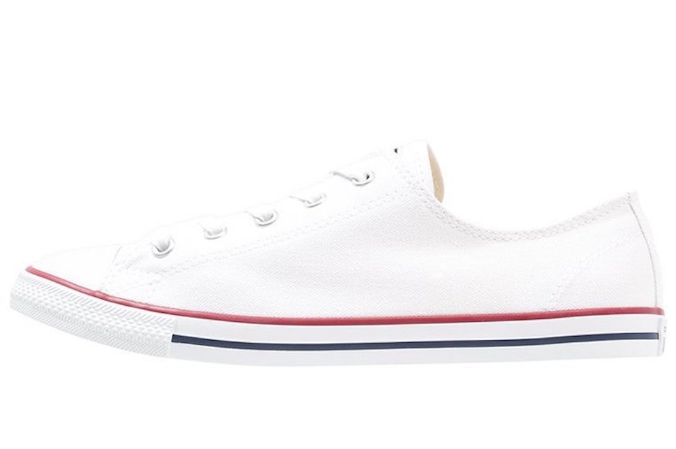 Come abbinare scarpe e vestiti -converse bianca